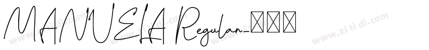 MANUELA Regular字体转换